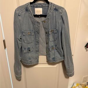 PAIGE Light Wash Denim Jacket